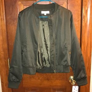 NWT Green Bomber Jacket